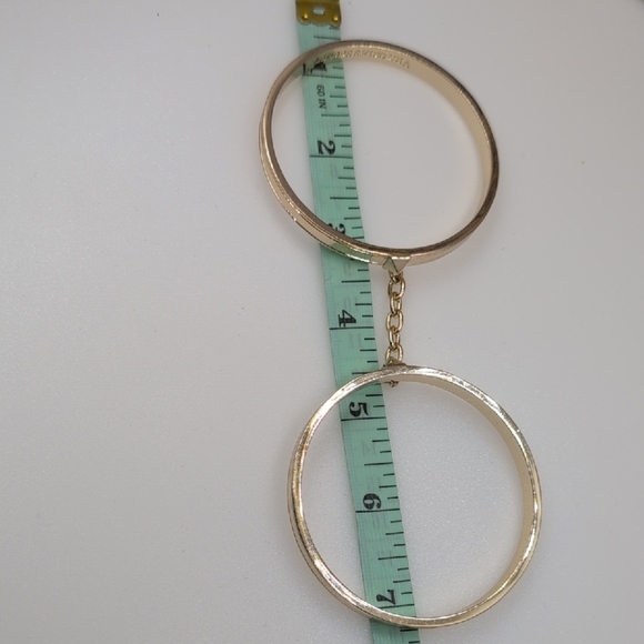 Victoria's Secret  Goldtone Handcuff Bangle Bracelet - Picture 5 of 6
